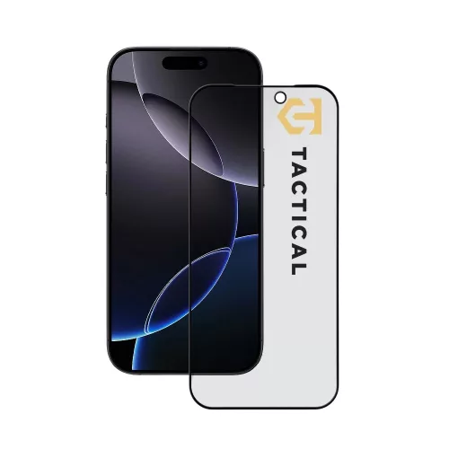 Tactical Glass Shield Privacy Stealth 5D Apple iPhone 18 Pro Max betekintésgátló kijelzővédő üvegfólia, fekete