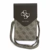Guess PU Leather+Grained 4G Metal Logo táska / telefon tartó táska, barna