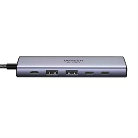   Ugreen CM511 Hub 6in1 3xUSB-C-2xUSB 3.0, HDMI, PD100W, 10Gbps, 4K60Hz, szürke