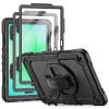 Tech-Protect Solid 2-Set Samsung Galaxy A9+ / Galaxy A11+ tablet tok kitámasztóval, kijelző védelemmel, fekete