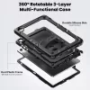Tech-Protect Solid 2-Set Samsung Galaxy A9+ / Galaxy A11+ tablet tok kitámasztóval, kijelző védelemmel, fekete