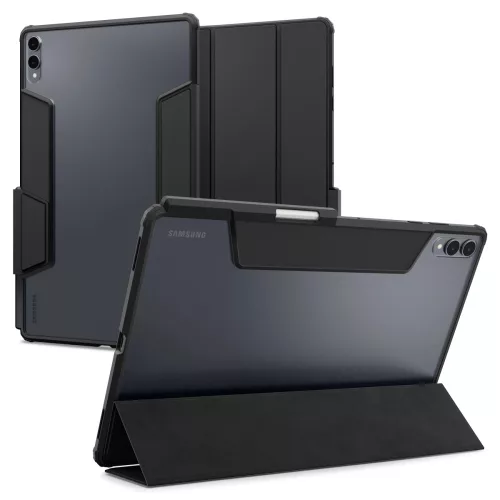 Spigen Ultra Hybrid Pro Samsung Galaxy Tab S11 Ultra / S12 Ultra tok kitámasztóval, fekete