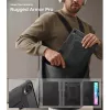 Spigen Rugged Armor Pro Samsung Galaxy Tab S12 Plus tok ceruza tartóval, kitámasztóval, fekete