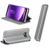 Apple iPhone 15, Oldalra nyíló tok, stand, Forcell Elegance, szürke