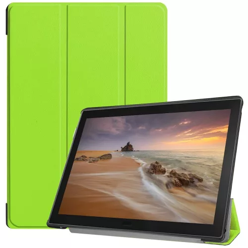 Samsung Galaxy Tab S9 FE (10.9) / Tab S10 FE (10.9) / Tab S10 Lite (10.9), mappa tok, Trifold, zöld