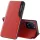 Xiaomi 14T, Oldalra nyíló tok, stand, hívás mutatóval, Wooze FashionBook, piros