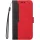 Xiaomi 14T, Oldalra nyíló tok, stand, kártyatartóval, kézpánttal, Wooze Colour Wallet, piros