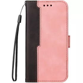   Xiaomi 14T, Oldalra nyíló tok, stand, kártyatartóval, kézpánttal, Wooze Colour Wallet, rózsaszín