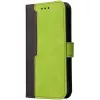 Xiaomi 14T, Oldalra nyíló tok, stand, kártyatartóval, kézpánttal, Wooze Colour Wallet, zöld