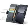 Xiaomi 14T, Oldalra nyíló tok, stand, kártyatartóval, RFID technológiával, Wooze CaseME, barna