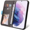 Huawei Honor 200 Smart, Oldalra nyíló tok, stand, kártyatartóval, kézpánttal, Wooze Colour Wallet, kék
