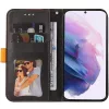 Huawei Honor 200 Smart, Oldalra nyíló tok, stand, kártyatartóval, kézpánttal, Wooze Colour Wallet, narancssárga