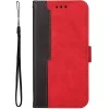 Huawei Honor 200 Smart, Oldalra nyíló tok, stand, kártyatartóval, kézpánttal, Wooze Colour Wallet, piros