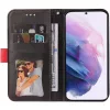 Huawei Honor 200 Smart, Oldalra nyíló tok, stand, kártyatartóval, kézpánttal, Wooze Colour Wallet, piros
