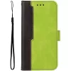 Huawei Honor 200 Smart, Oldalra nyíló tok, stand, kártyatartóval, kézpánttal, Wooze Colour Wallet, zöld
