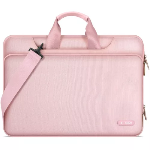 Laptop táska, 15 - 16" készülékhez, vállpánttal, TP Pocket Bag, rózsaszín