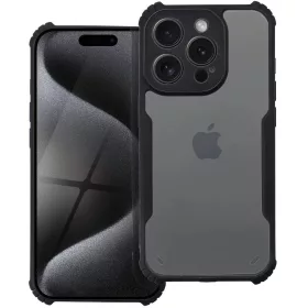   Realme C61, Szilikon tok, közepesen ütésálló, légpárnás sarok, akril hátlap, Anti-Drop Case, átlátszó/fekete