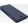 Oppo A3 4G (A40, A40m), Oldalra nyíló tok, stand, Magnet Book, sötétkék