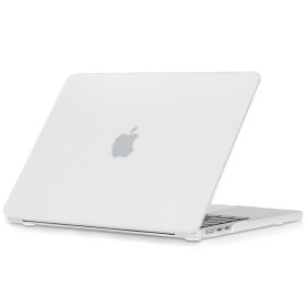   Apple MacBook Air 13 (2022 / 2023 / 2024), Műanyag hátlap védőtok, matt, Tech Protect SmartShell, átlátszó