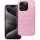 Apple iPhone 16e / 17e, Műanyag hátlap védőtok + szilikon keret, kristály minta, Tutti-Frutti Case, rózsaszín