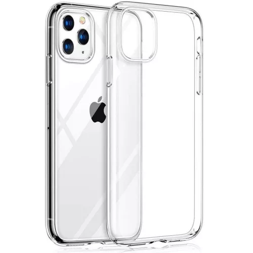 Apple iPhone 16e / 17e, Szilikon tok, átlátszó
