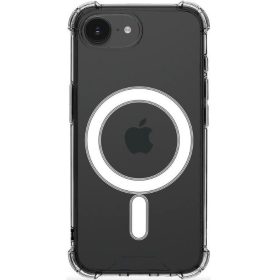   Apple iPhone 16e / 17e, Műanyag hátlap védőtok + szilikon keret, közepesen ütésálló, Magsafe töltővel kompatibilis, Tactical MagForce Plyo, átlátszó