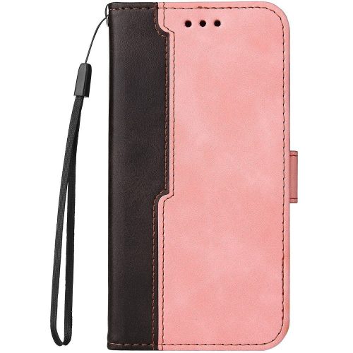 Samsung Galaxy A26 5G SM-A266B, Oldalra nyíló tok, stand, kártyatartóval, kézpánttal, Wooze Colour Wallet, rózsaszín