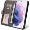 Samsung Galaxy A26 5G SM-A266B, Oldalra nyíló tok, stand, kártyatartóval, kézpánttal, Wooze Colour Wallet, szürke