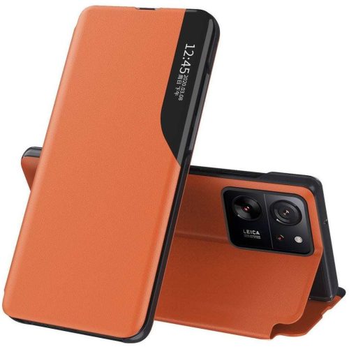 Samsung Galaxy A36 5G SM-A366B, Oldalra nyíló tok, stand, hívás mutatóval, Wooze FashionBook, sárga