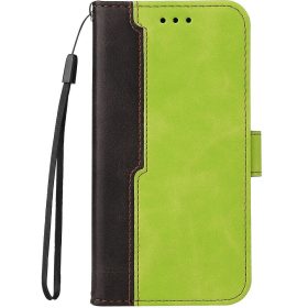   Samsung Galaxy A36 5G SM-A366B, Oldalra nyíló tok, stand, kártyatartóval, kézpánttal, Wooze Colour Wallet, zöld
