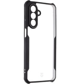   Samsung Galaxy A26 5G SM-A266B, Szilikon tok, közepesen ütésálló, légpárnás sarok, Tactical Quantum Stealth, átlátszó/fekete