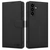 Samsung Galaxy A56 5G SM-A566B, Oldalra nyíló tok, stand, mágnes csattal, TP Wallett, fekete