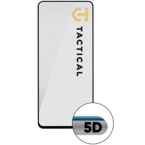 Google Pixel 9 Pro XL / 10 Pro XL, Kijelzővédő fólia, ütésálló fólia (az íves részre is!), Tempered Glass (edzett üveg), Full Glue, Tactical Glass Shield 5D, fekete