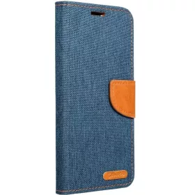   Samsung Galaxy S23 FE SM-S711, Oldalra nyíló tok, stand, Canvas Book, sötétkék