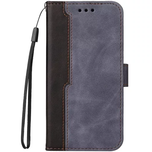 Samsung Galaxy S25 Edge SM-S937, Oldalra nyíló tok, stand, kártyatartóval, kézpánttal, Wooze Colour Wallet, szürke