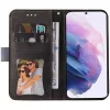 Samsung Galaxy S25 Edge SM-S937, Oldalra nyíló tok, stand, kártyatartóval, kézpánttal, Wooze Colour Wallet, szürke