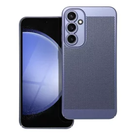  Samsung Galaxy S23 FE SM-S711, Műanyag hátlap védőtok, légáteresztő, lyukacsos minta, Breezy, kék