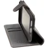 Xiaomi Redmi A5 4G, Oldalra nyíló tok, stand, kártyatartóval, csatos, Tactical Field Notes, fekete
