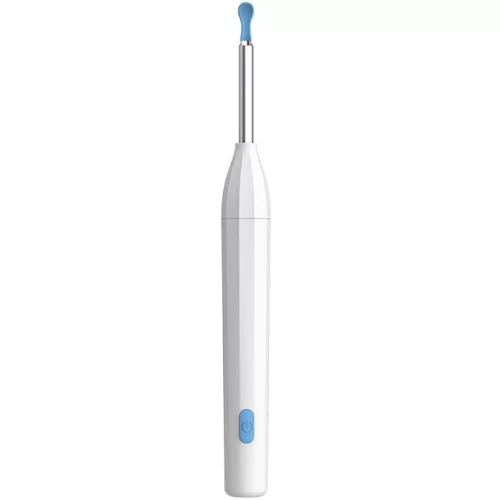 Elektromos fültisztító készlet, otoszkóp, HD mini kamerával, Wifi-s, LED világítással, Wooze Visual Ear Cleaner, fehér