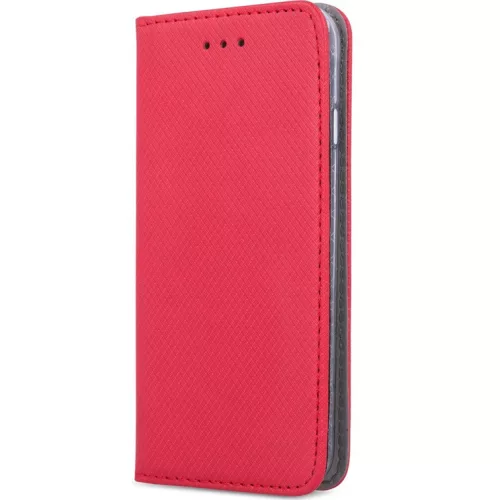 Huawei Honor 400 Lite, Oldalra nyíló tok, stand, Smart Magnet, piros