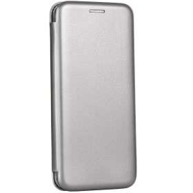   Samsung Galaxy S24 Plus SM-S926, Oldalra nyíló tok, stand, Forcell Elegance, szürke