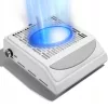 Műköröm porelszívó, 100 W, kéztámasszal, USB csatlakozóval, Blueque BQ-858-10, fehér
