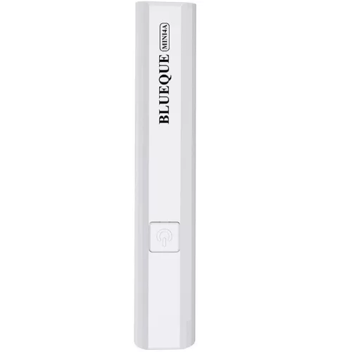 Műkörmös mini UV lámpa, kézi, akkumulátoros, hordozható, 3W, 1 LED-es, Blueque BQ-MINI4A, fehér