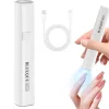 Műkörmös mini UV lámpa, kézi, akkumulátoros, hordozható, 3W, 1 LED-es, Blueque BQ-MINI4A, fehér