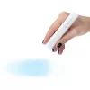 Műkörmös mini UV lámpa, kézi, akkumulátoros, hordozható, 3W, 1 LED-es, Blueque BQ-MINI4A, fehér