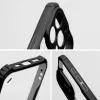 Apple iPhone Air (2025), Szilikon tok, közepesen ütésálló, légpárnás sarok, akril hátlap, Anti-Drop Case, átlátszó/fekete