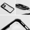 Apple iPhone Air (2025), Szilikon tok, közepesen ütésálló, légpárnás sarok, akril hátlap, Anti-Drop Case, átlátszó/fekete