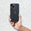Apple iPhone Air (2025), Szilikon tok, 2 mm vastag, csillogó hátlap, átlátszó