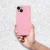 Apple iPhone Air (2025), Szilikon tok, 2 mm vastag, csillogó hátlap, rózsaszín