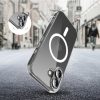 Apple iPhone 17, Műanyag hátlap védőtok + szilikon keret, Magsafe töltővel kompatibilis, FlexAir Hybrid Magsafe, átlátszó